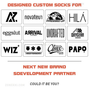 ज़ोनकी कस्टम क्रू मोजे डिजाइनर एथलेटिक जिम 67 मोजे, आर्क समर्थन के साथ छह कम मोक कस्टम सूती मोजे पुरुषों - Product Image 6