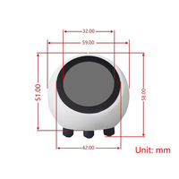 Robot de Discussion Vocal IA Upgraded XiaoZhi DeepSeek en Anglais, Carte de Développement ESP32-S3 N16R8 avec Écran LCD de 1,28 Pouce, Assistant Domestique