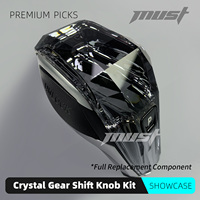 Kit de Pomo de Palanca de Cambios de Cristal para BMW Serie G LHD RHD G01 G02 G05 X3 X4 X5 X6 X7 G12 G20 G30 340i 440i 2018-2023 Reemplazo Completo