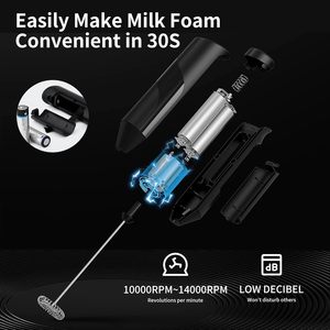 Espumador de Leche Eléctrico al por Mayor, Automático, de Acero Inoxidable, Ecológico, con Logotipo Personalizado - Product Image 4