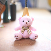 Porte-clés en peluche miniatures personnalisés, jouets en peluche sur mesure, porte-clés anime, ours en peluche, pendentif mascotte douce, porte-clés en peluche personnalisé