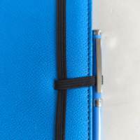 Libreta de Tapa Dura de PU Personalizada al por Mayor A5, Diario de Oficina, Negocios, Escuela, con Logotipo Grabado, Correas Elásticas Cruzadas y Portaplumas