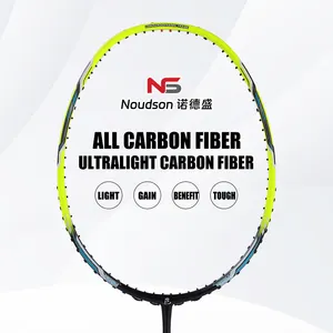 Raket Badminton profesional grafit untuk anak muda, raket Badminton kelas tinggi tunggal serat karbon ringan