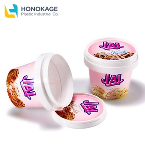 IML biểu tượng tùy chỉnh vòng Ice Cream PP cốc nhựa 5 oz tủ đông hộp đựng thức ăn wtih có nắp đậy - Product Image 2
