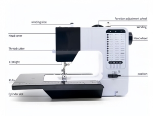 Máquina DE COSER DE SERVICIO PESADO 38 puntada hogar <span class=keywords><strong>Zig</strong></span> <span class=keywords><strong>Zag</strong></span> 738 máquina de coser ojal máquina de coser - Product Image 2