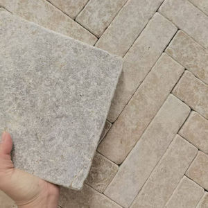 Mosaïque en <span class=keywords><strong>pierre</strong></span> <span class=keywords><strong>calcaire</strong></span> grise naturelle, en bande, polie - Product Image 4