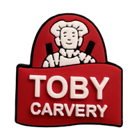 Breloques de chaussures Toby Carvery et Nando's Oasis en gros, accessoires de décoration pour chaussures, très demandées en Angleterre