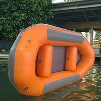 Radeaux d'eau blanche pour 6-12 personnes 3.65m-6m PVC Hypalon Hull 1.68m-2m Orange Sérigraphie Carton Certifié CE Aviron