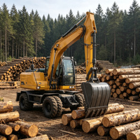 Équipement de terrassement sur roues 8890 kg 62 kW 84 CV Moteur d'excavatrice sur roues Excellente maniabilité Sortie stable Machines de terrassement
