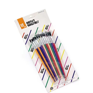 Juego de 12 Pinceles de Pintura Artística de Alta Calidad, Profesionales y Personalizados, Serie Artista, para <span class=keywords><strong>Dibujo</strong></span> y Pintura - Product Image 1