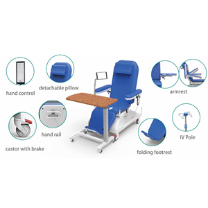 Sedia per Procedure Chirurgiche e Dialisi con Base Solida, Superficie di Seduta Sagomata e Imbottitura in Schiuma di Lusso - Product Image 3