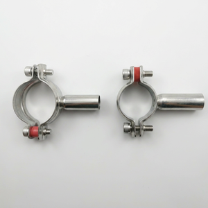 Collier de serrage en acier inoxydable SS 304 pour support de tuyau, type C, diamètre extérieur 20 mm, surface polie, non réglable, longueur de tube 40 mm - Product Image 1
