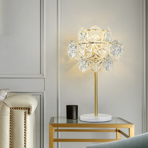 <span class=keywords><strong>Lampe</strong></span> de table PM de luxe avec base en marbre et tige en cuivre, design nordique moderne en verre flocon de neige, <span class=keywords><strong>lampe</strong></span> de chevet pour chambre à coucher, <span class=keywords><strong>lampe</strong></span> de lecture - Product Image 3