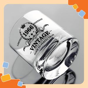 Vaso de Whisky Grabado Vintage 1966, <span class=keywords><strong>Regalo</strong></span> Divertido para <span class=keywords><strong>Cumpleaños</strong></span> Número <span class=keywords><strong>60</strong></span>, para Hombres, Esposo, Papá, <span class=keywords><strong>Regalo</strong></span> de Fiesta - Product Image 4
