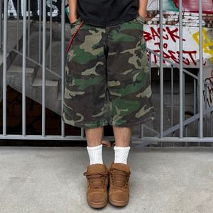 Pantalon cargo pour homme en tissu Ripstop 100% coton, délavé à la pierre, camouflage, à double usage, avec poches cargo amovibles, vente en gros - Product Image 4