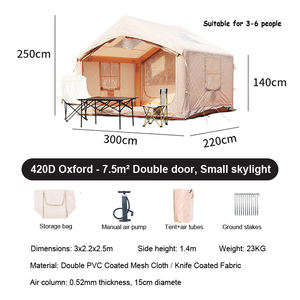 Tente de <span class=keywords><strong>camping</strong></span> gonflable à ouverture rapide pour 3-4 personnes, équipement de voyage en voiture, tente extérieure épaisse pour les voyages en voiture et le <span class=keywords><strong>camping</strong></span> en voiture - Product Image 5