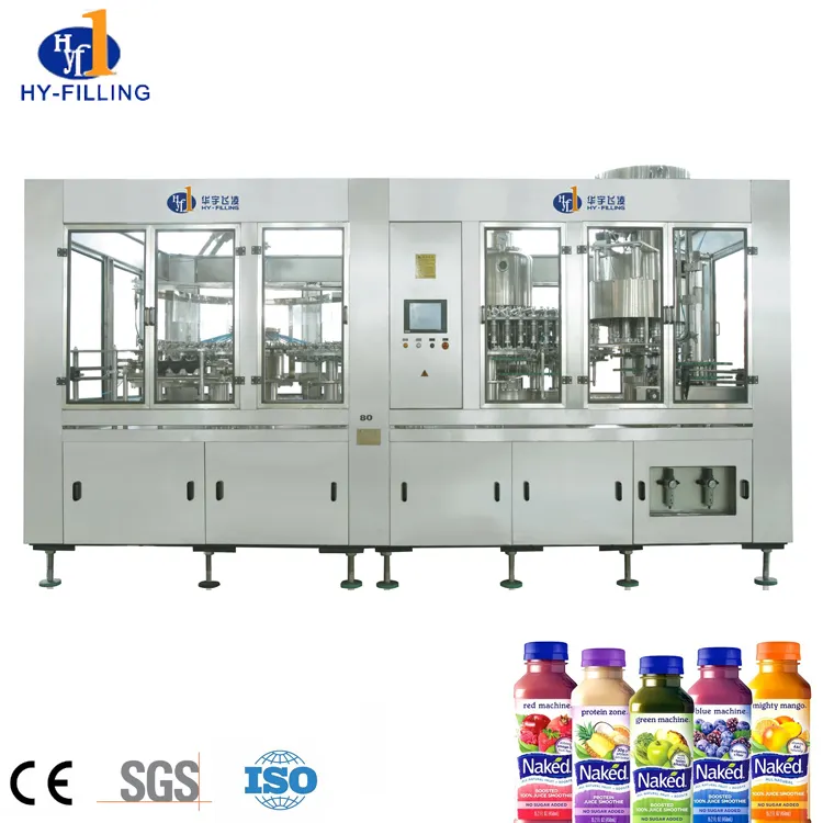 Complete Fully Automatic fresh Fruit Juice Processing Line / Drink Production Line / Juice Filling Machine