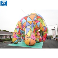Décoration géante gonflable personnalisée en forme d'éléphant de style pop pour la publicité extérieure, les festivals et les événements