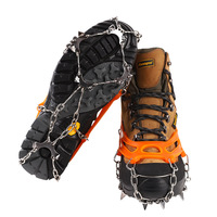 Crampons d'hiver Crampons durables Crampons de traction 11 en acier inoxydable Ice Grip Fit Boots Shoes