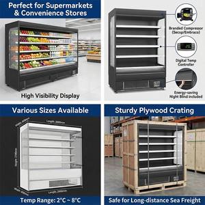Exhibidor Vertical Refrigerado Abierto para Supermercado, Económico y de Múltiples Niveles - Product Image 2