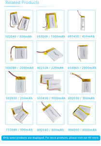 Batterie Ricaricabili Lipo Batteria agli Ioni di Litio Polimero 803759 505060 103450 3.7v 21800mah 2000mah per GPS - Product Image 5
