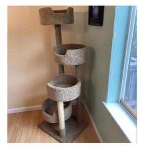 Árbol <span class=keywords><strong>para</strong></span> Gatos de Cuatro Niveles, con Alfombra Ergonómica <span class=keywords><strong>para</strong></span> Descansar, Muebles <span class=keywords><strong>para</strong></span> Gatos <span class=keywords><strong>para</strong></span> un Sueño Confortable y Espacio <span class=keywords><strong>para</strong></span> Jugar - Product Image 2