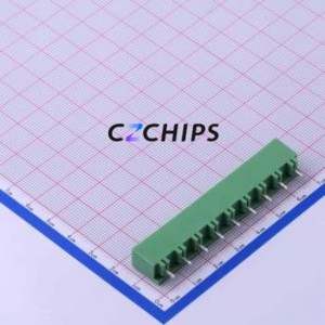 KF2EDGVC-7.62-9P Plug-in Terminal Block Through hole,P=7.62mm Connector Board-to-Board / Socket - Closed 1x9P 7.62mm Green - Product Image 2