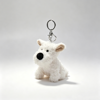 En gros, mini porte-clés en peluche mignons, pendentifs de sac à dos Kawaii, porte-clés ours en peluche mignons