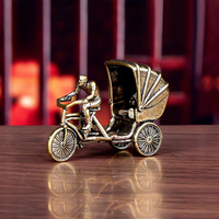 Ornements en laiton, tricycles à propulsion humaine, modèles rétro pour salon, décorations créatives pour le bureau, 1 pièce