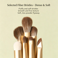 Ensemble de 7 pinceaux de maquillage pour les yeux, pinceaux synthétiques professionnels pour estomper les fards à paupières, les sourcils, le liner et le maquillage des lèvres