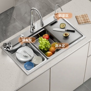 Luxurious primary color 304 stainless steel sink <b>large</b> single bowl kitchen sink - Product Image 2