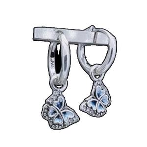 Pendientes de Lujo DIY de Plata de Ley con Circonita, Perlas en Forma de Corazón, Mariposas, Conchas y Plumas para Fiestas y Regalos de Boda - Product Image 2