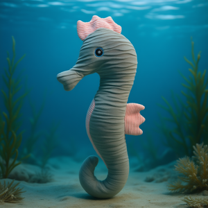 Juguete de peluche de caballito de mar de 50 cm, animal de peluche suave para mascotas, juego interactivo - Product Image 3