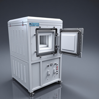 Four à résistance sous vide de laboratoire 1700C, capacité 200 kg/h, en acier inoxydable, atmosphère réglable
