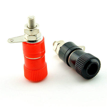 JS-910B красного и черного цветов клеммной колодки типа «банан» 4 мм гнездо испытательный блок