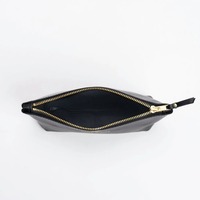 Pochette de luxe en cuir pleine fleur pour tuiles de mahjong, avec logo estampé or, en cuir camel, OEM / ODM pour marques de mahjong