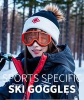 OBAOLAY – Lunettes de ski haut de gamme en stock, vente en gros, anti-buée, pour hommes, femmes et adultes, pour le snowboard