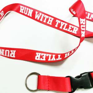 Customized Sublimation Print Neck Strap Satin Polyester Lanyard <b>Personalized</b> Phone Holder Custom Lanyard - Product Image 5