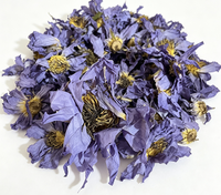 Fleurs de lotus bleues séchées de qualité supérieure, nénuphars égyptiens entiers pour arôme botanique et infusions aux herbes