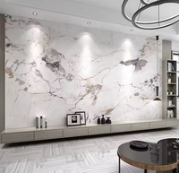 Nouveau produit phare : Panneaux muraux en PVC 3D effet marbre ignifuge sur mesure pour la décoration intérieure moderne du salon