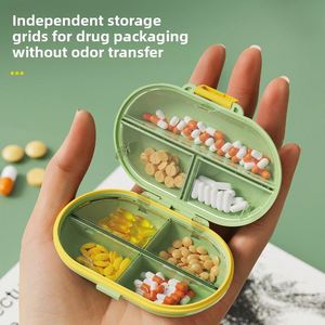 Pastillero Portátil de 7 Días con Siete Compartimentos, Contenedor Sellado de Gel de Sílice para Medicamentos y Joyas de Viaje - Product Image 4