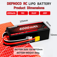 DEFNOCO batterie usine nouvelle batterie Lipo Rechargeable 6000mAh 6S 22.2V XT60 XT90 prise pour Drones FPV