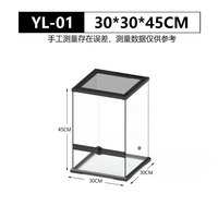 Hot Sale Kleines Vollbild-Glas-Reptilien-Habitat-Terrarium mit Top-Belüftung