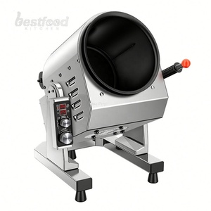 Robot de cuisine automatique en acier inoxydable pour riz frit, wok rotatif, pour usage domestique et professionnel en cuisine et restaurant - Product Image 2