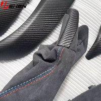 10 pièces de garnitures décoratives intérieures en fibre de carbone véritable (effet sec/humide) pour tableau de bord BMW Séries 1 et 2 (F20, F21, F22, F23)