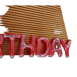 PVC Inflatable Letter Birthday Decorations Red 10pcs Outdoor Party Scene Decoration - Product Image 5