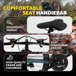 Bicicleta de Montaña con Ruedas de 26 Pulgadas, 24 Velocidades, Cuadro de Aluminio, Suspensión Completa para Jóvenes, Adultos, Hombres y Mujeres, Modelo Mtb-028 - Product Image 4