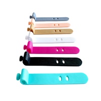 Attache-câble en silicone pour écouteurs, ceinture de rangement, sangle de chargement, enrouleur de câble 2 ou 3 trous