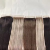 Expédition immédiate : Système d'intégration en maille de cheveux Remy européens de grade 12A, closure en dentelle colorée, micro-liens, tailles 3x5, 3x6, 5x5, 6x6