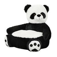 Coussin de canapé pour bébé en forme d'animal mignon, en peluche, rembourré en coton PP, non rembourré, housse de lit personnalisée pour ours en peluche